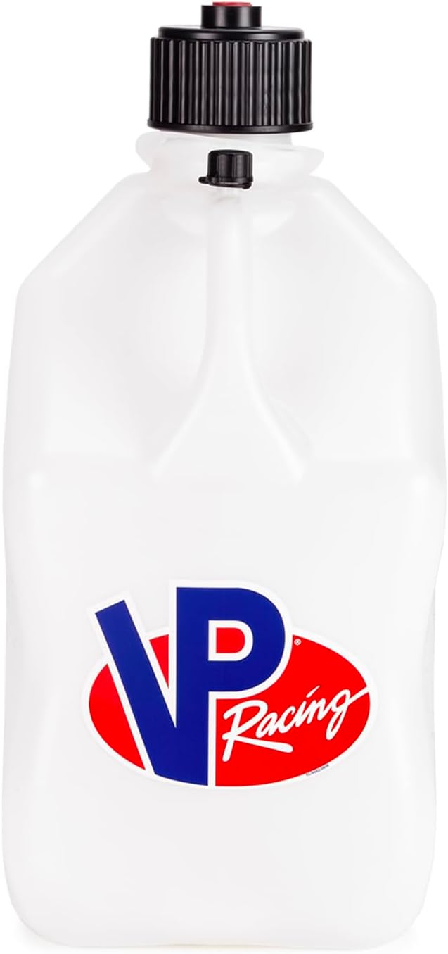 VP Racing Fuels 5.5 Gallon Motorsport Utility Container with 14 Inch Standard Hose Close Trimmed Cap and Neck for Tight Seal